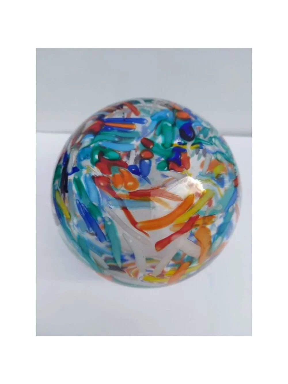 Multicolor Glass Bowl Fishbowl Centerpiece